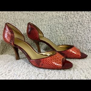 Liz Claiborne Snakeskin Shoes, SIZE 9M